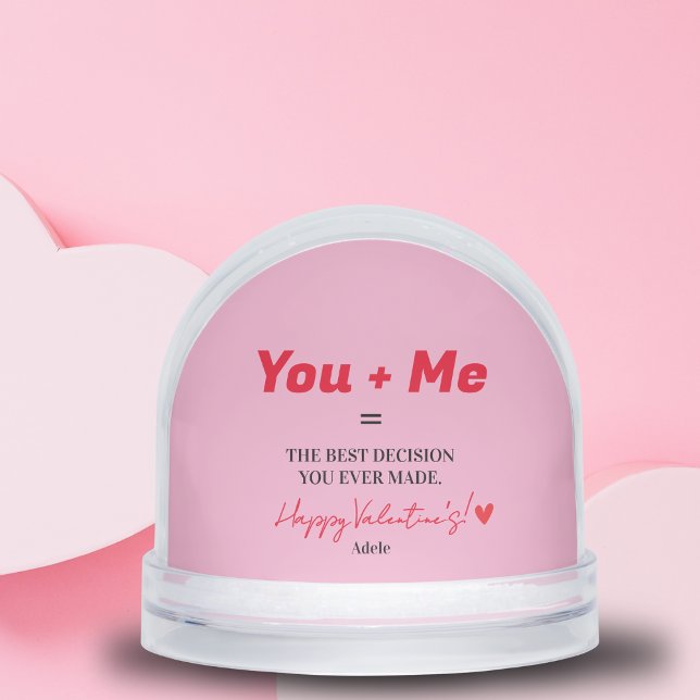 Mari Pour Être Unique Funny Coeur Rouge (Husband To Be Unique Funny Red Heart Snow Globes)