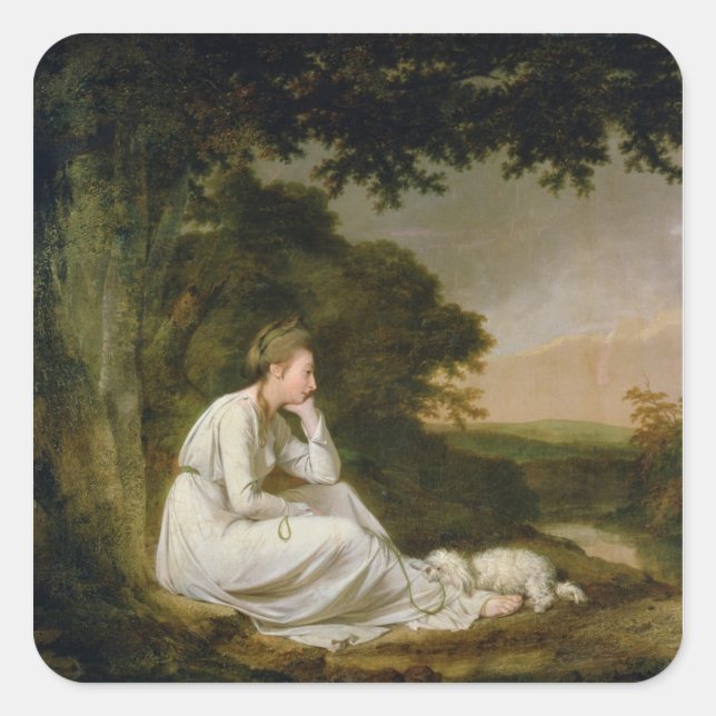 Maria, 'A Sentimental Journey' Square Sticker (Front)