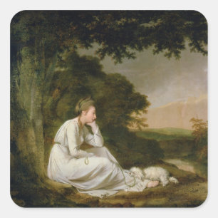 Maria, 'A Sentimental Journey' Square Sticker