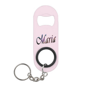 'Maria' Colourful Maria Name, Keychain Bottle Opener