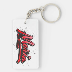 Maria Heart Splash Graffiti trailer Keychain