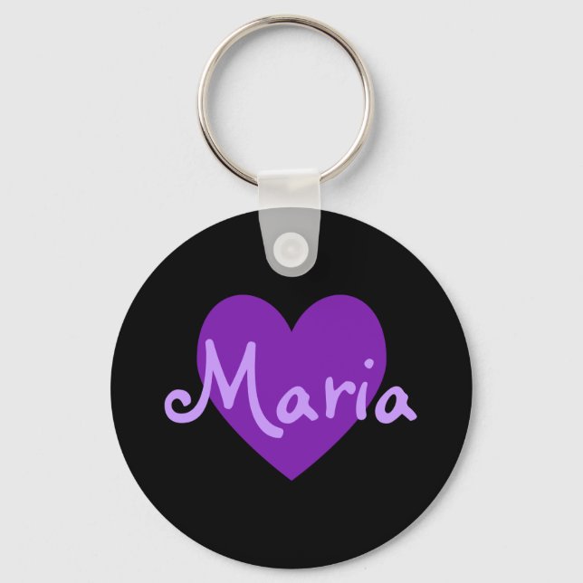 Maria in Purple Keychain (Front)