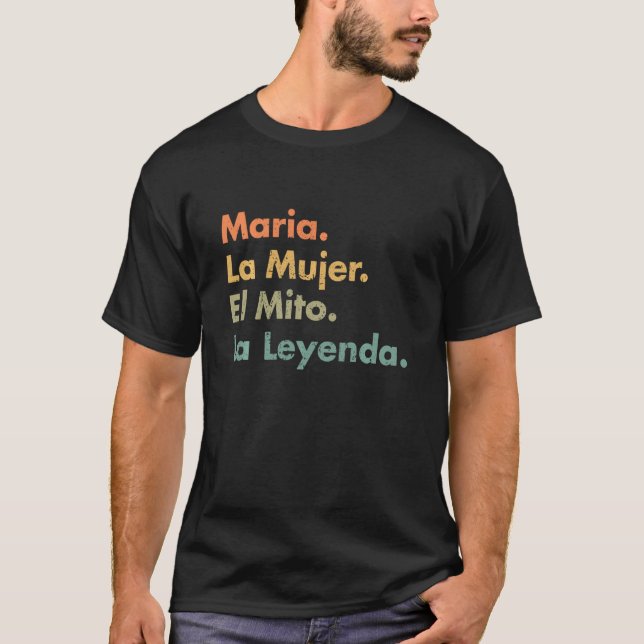 Maria La Mujer El Mito La Leyenda (In Spanish) Viv T-Shirt (Front)