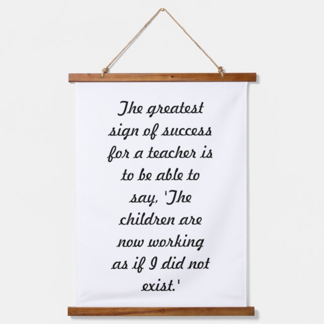 Maria Montessori  Hanging Tapestry (Front)