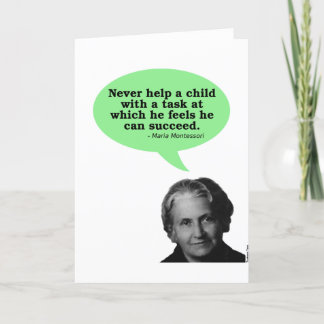 Maria Montessori Quote Card