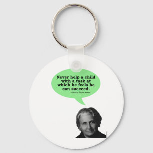 Maria Montessori Quote Keychain