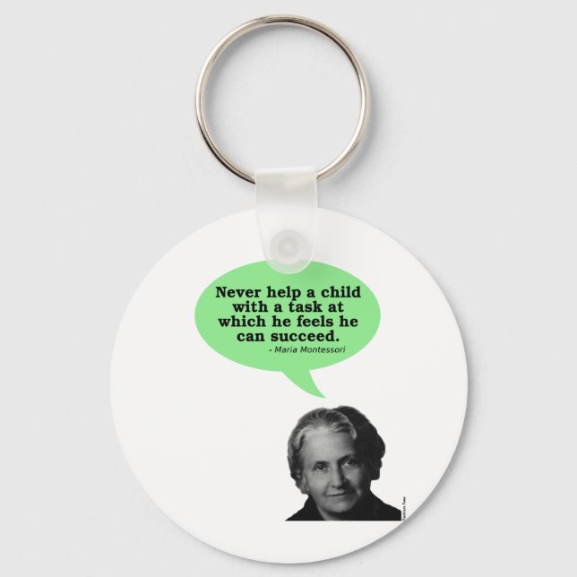 Maria Montessori Quote Keychain (Front)