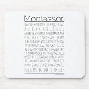 Maria Montessori Quotes Mouse Pad