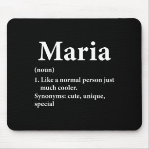 Maria Name Definition Funny D Mouse Pad