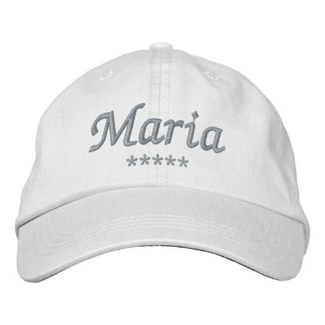 Maria Name Embroidered Hat (Front)