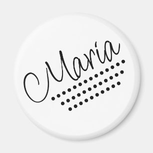 Maria Name Text Magnet