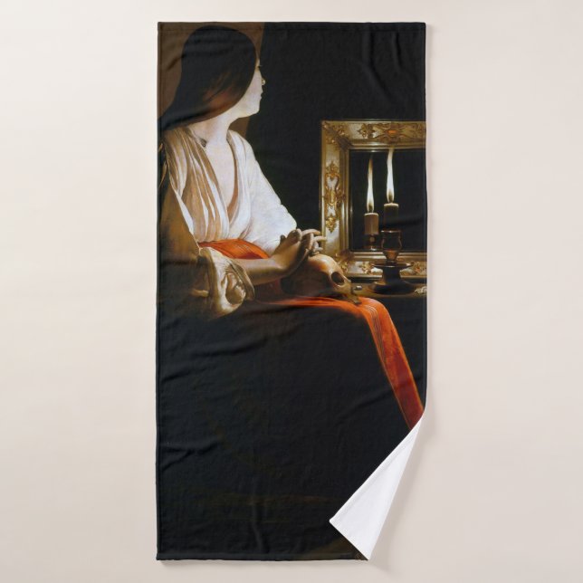 Maria Repenting, La Tour Bath Towel (Bath Towel)