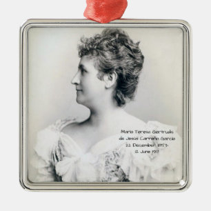 María Teresa Gertrudis de Jesús Carreño García Metal Ornament