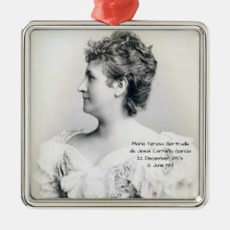 María Teresa Gertrudis de Jesús Carreño García Metal Ornament