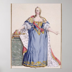 Maria Theresa (1717-80) Empress of Austria, from ' Poster