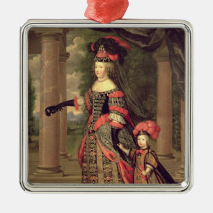 Maria Theresa  wife of Louis XIV Metal Ornament