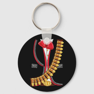 Mariachi Charro Mexican Cinco De Mayo Costume Shir Keychain