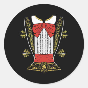 Mariachi Charro Mexican Costume For Cinco De Mayo  Classic Round Sticker