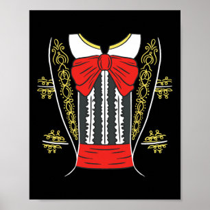 Mariachi Charro Mexican Costume For Cinco De Mayo  Poster