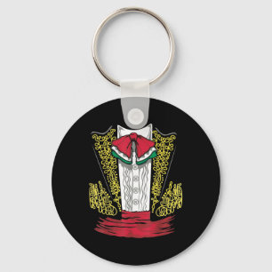 Mariachi Charro Mexican Costume For Dia De Los Mue Keychain