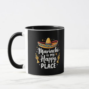 Mariachi is my Happy Place Mexico Music Saxophone Mug