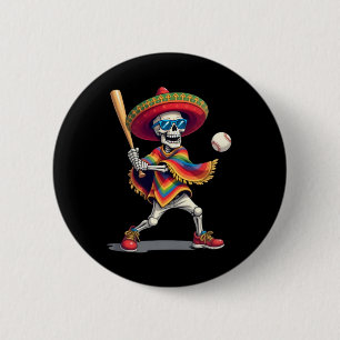 Mariachi Skeleton Bysebyll Cinco De Mayo Mexican S 2 Inch Round Button