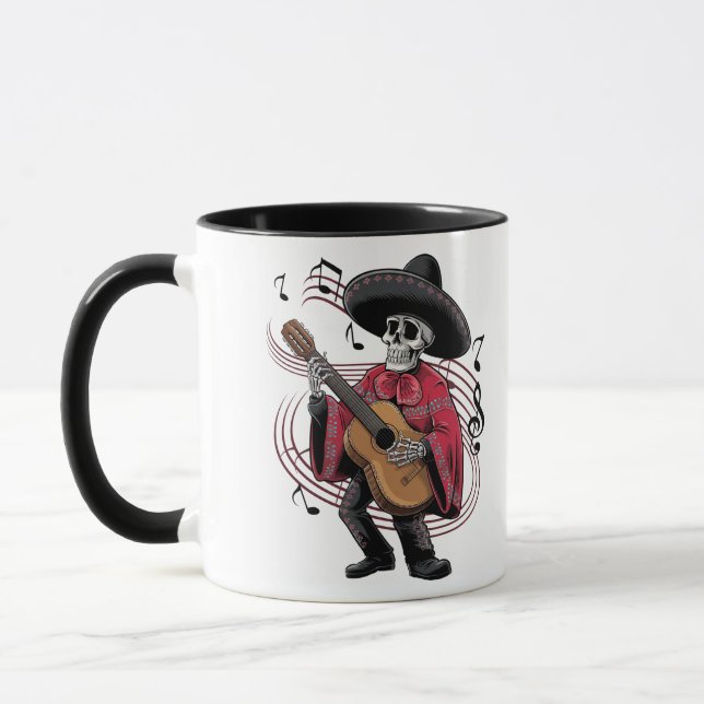 Mariachi Skeleton Groove 03 Mug (Left)
