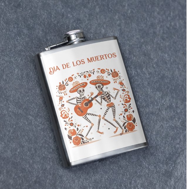 Mariachi Spirits, custom Hip Flask (Creator Uploaded)