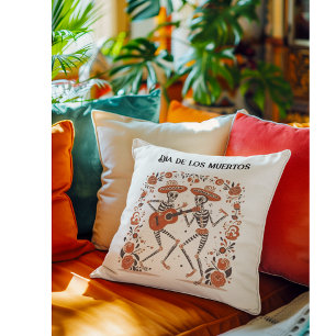 Mariachi Spirits, custom Throw Pillow