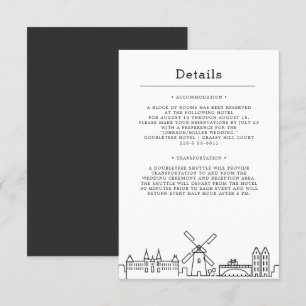 Mariage à Amsterdam Invitation Détails