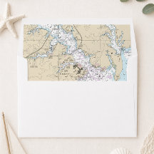 Mariage à Annapolis Carte nautique DIY