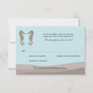 Mariage à cheval de mer double Océan RSVP