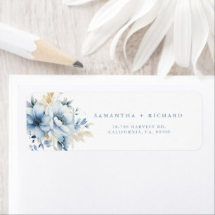 Mariage à fleurs de printemps bleu bleu marine Dus