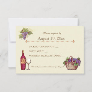 Mariage À La Carte De Réponse Vineyard