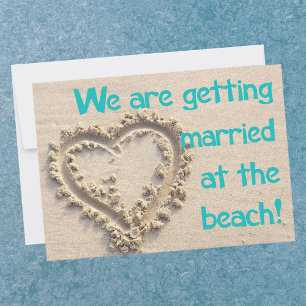 Mariage à la Plage Invitation de Fête de Mariage