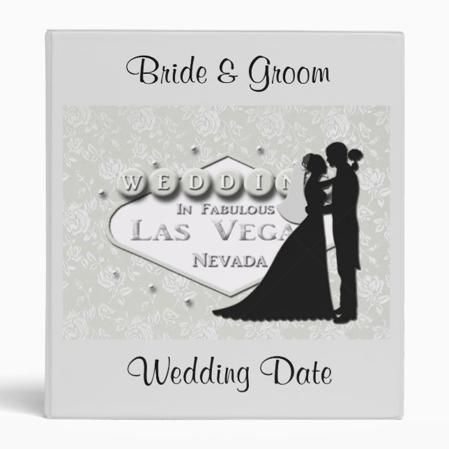 MARIAGE à Las Vegas Classeur personnalisé (Devant)