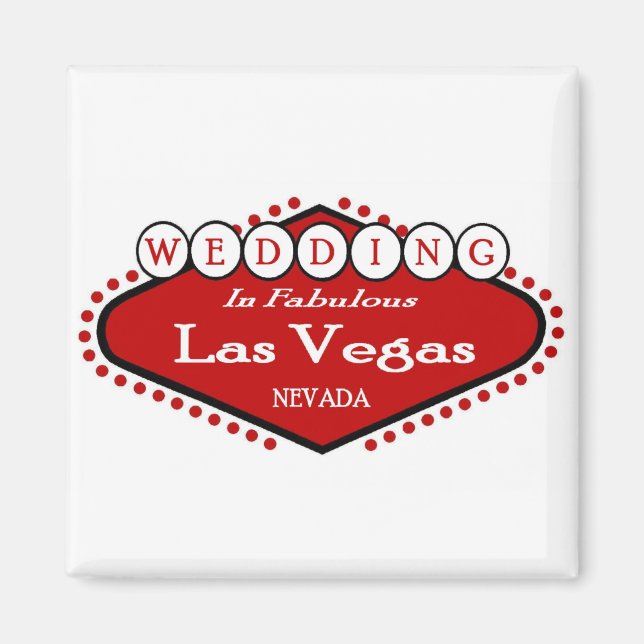 Mariage à Las Vegas Magnet (Devant)