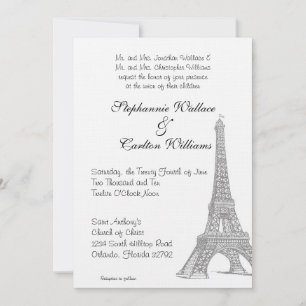 Mariage à Paris Invitation