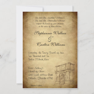 Mariage à Rome Invitation