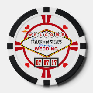 Mariage à Vegas Casino Favoriser les jetons de pok