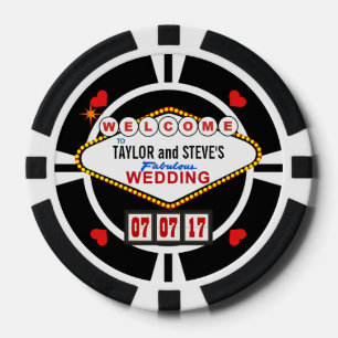Mariage à Vegas Casino Favoriser les jetons de pok