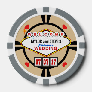 Mariage à Vegas Casino Favoriser les jetons de pok