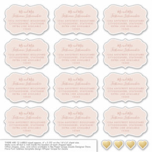 Mariage Adresse Invité Sticker Support en terre cu
