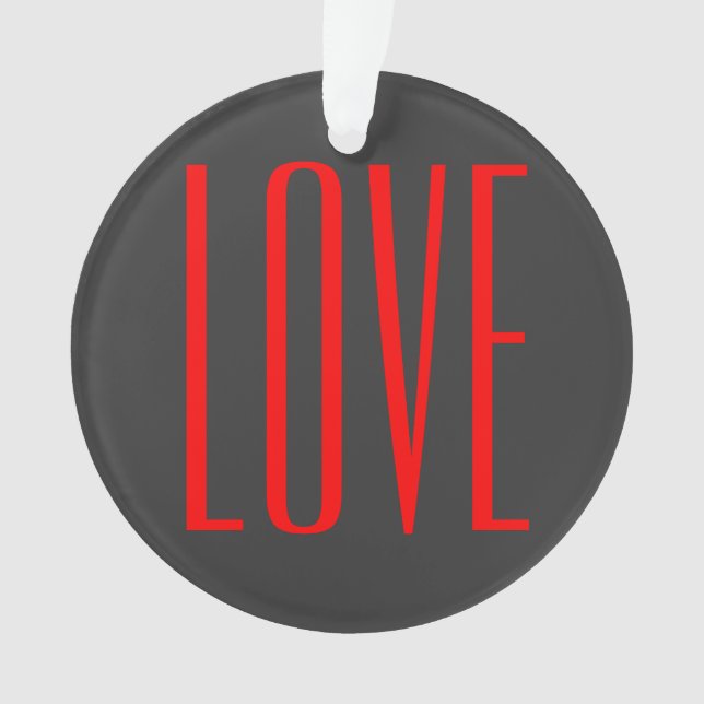 Mariage Amour Rouge Fond Gris Tendance (devant)