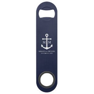 Mariage Ancre bleu marine