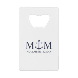 Mariage Ancre bleu marine