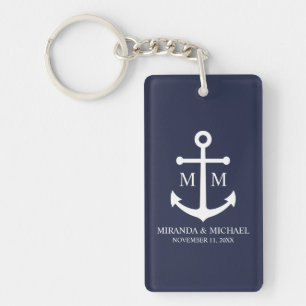 Mariage Ancre bleu marine