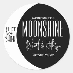 Mariage / Anniversaire Moonshine Étiquette