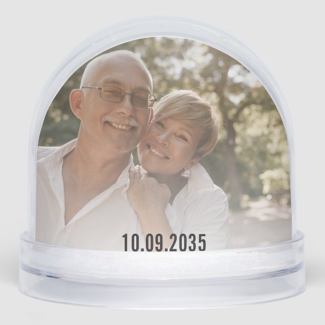 Mariage Anniversaire personnalisé double photo (Avant)