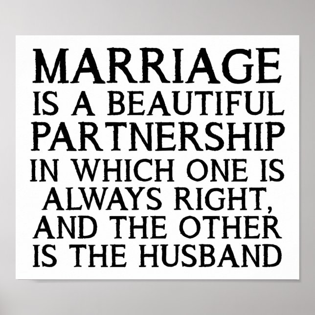 Mariage Argument Drôle Poster (Devant)